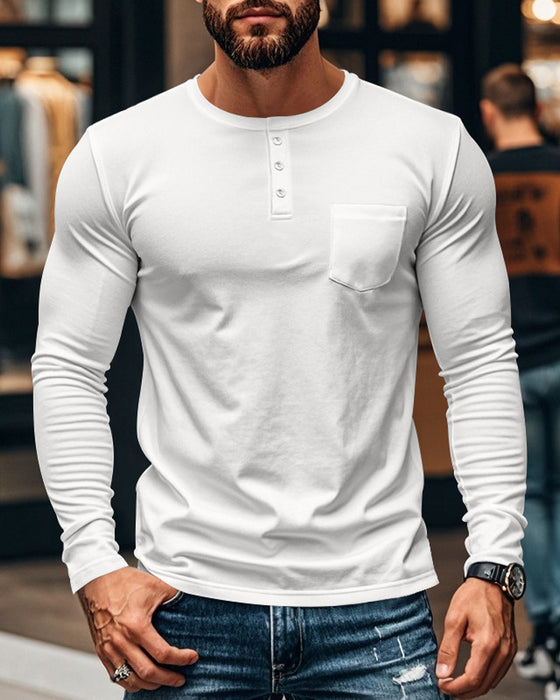 Topp Andningsbar Pullover Långärmad Herr