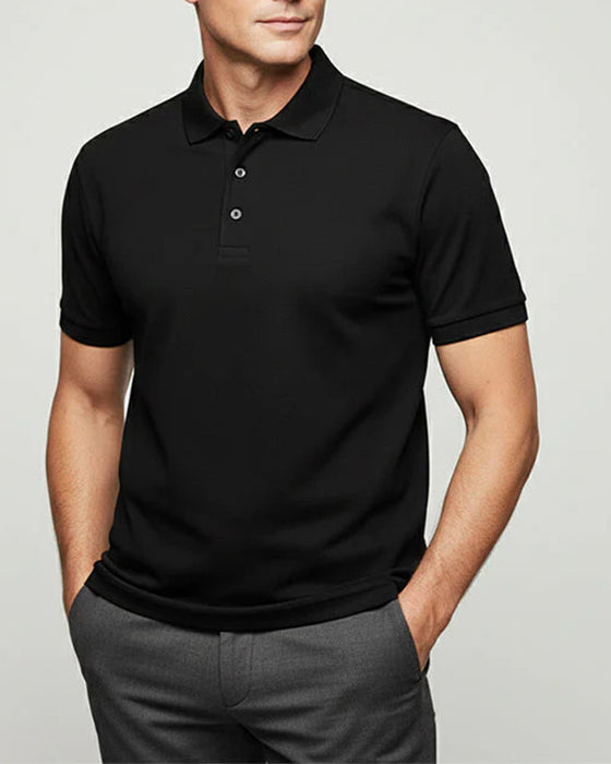 T-Shirt Herr Snabbtorkande Kortärmad Kavajslag