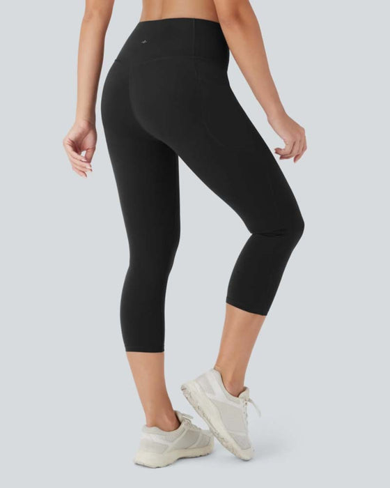Leggings Hög Midja Sju-Åttondel Formande Yoga