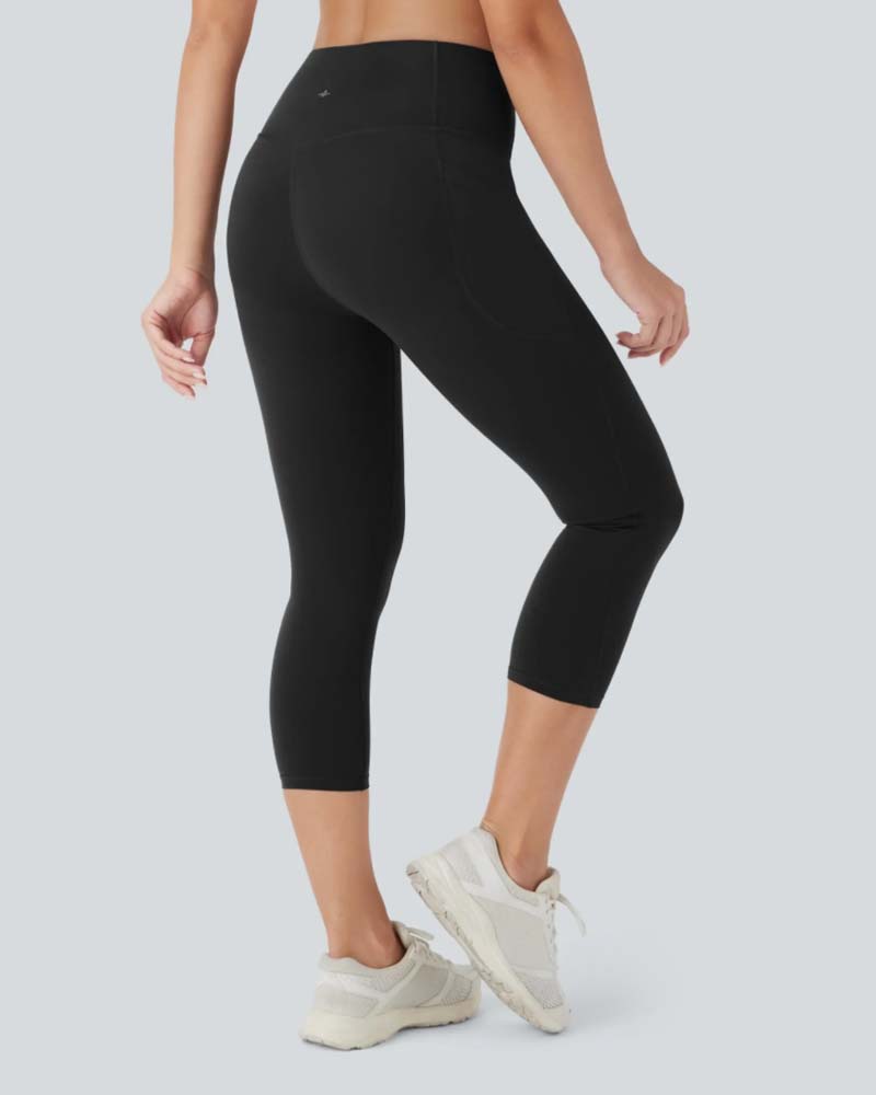 Leggings Hög Midja Sju-Åttondel Formande Yoga