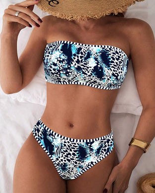 Bikini Bandeau Tvådelad Triangel
