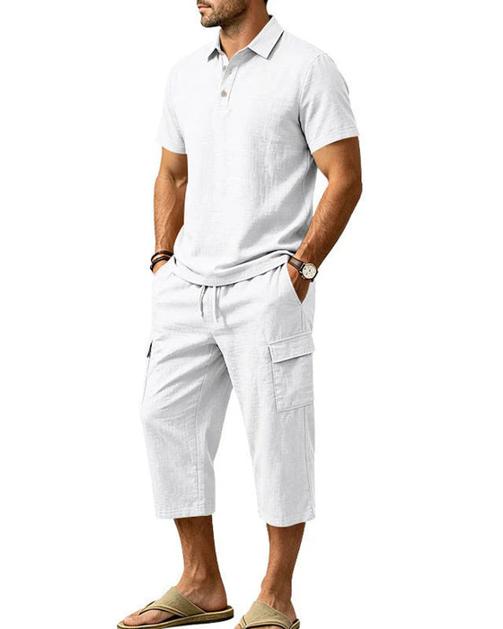 Set Polo Topp Capri Byxor