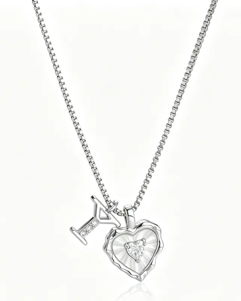 A–Z Mikropave Bokstavspendel Halsband