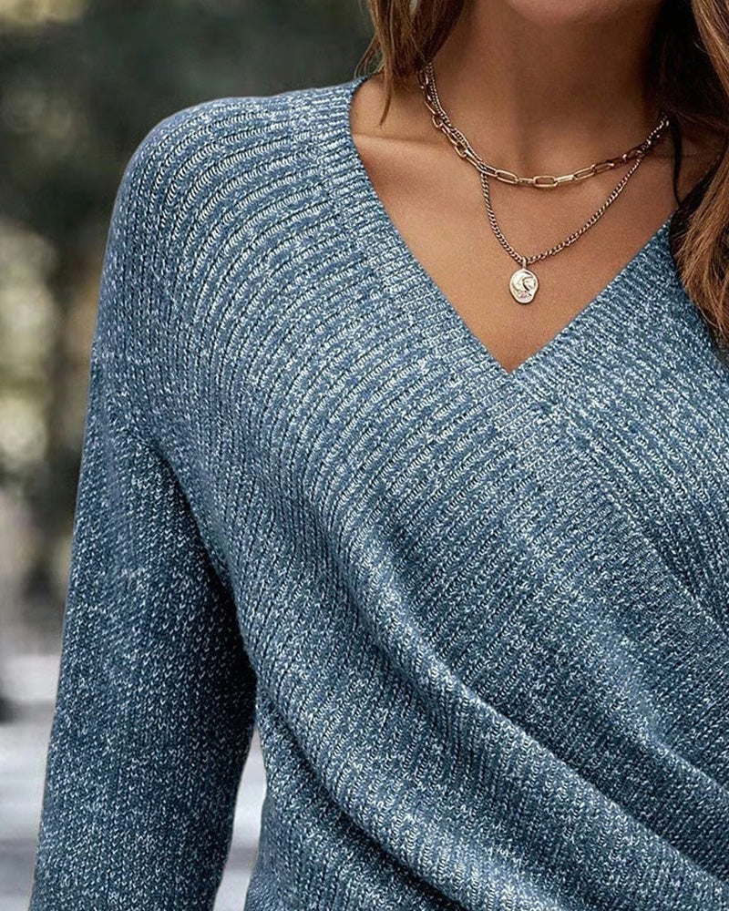 Tröja Elegant V-Ringning Ryschad