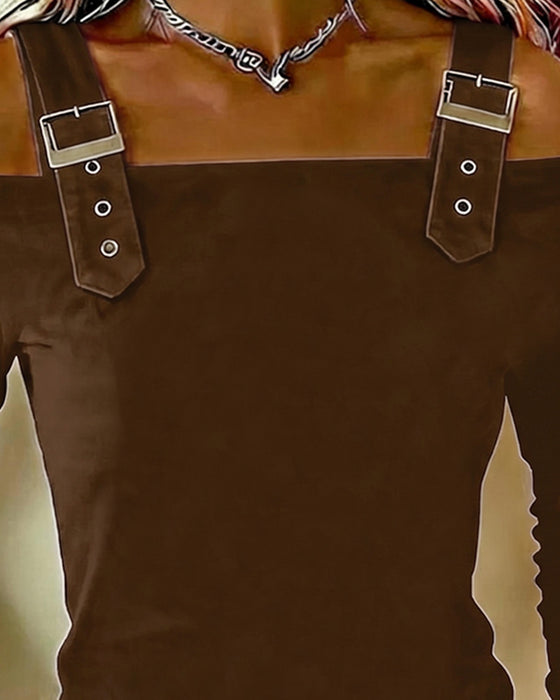 Topp Lång Ärm Off-Shoulder Kamisol