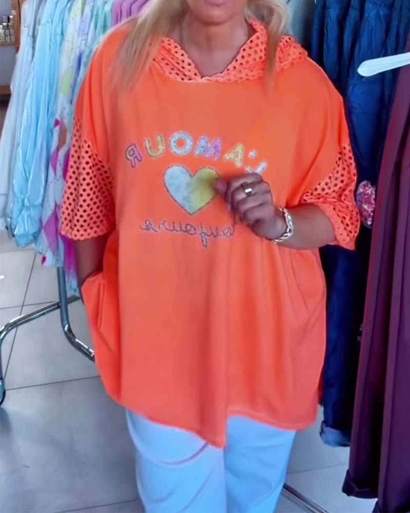 Huvtröja En Oversized Casual