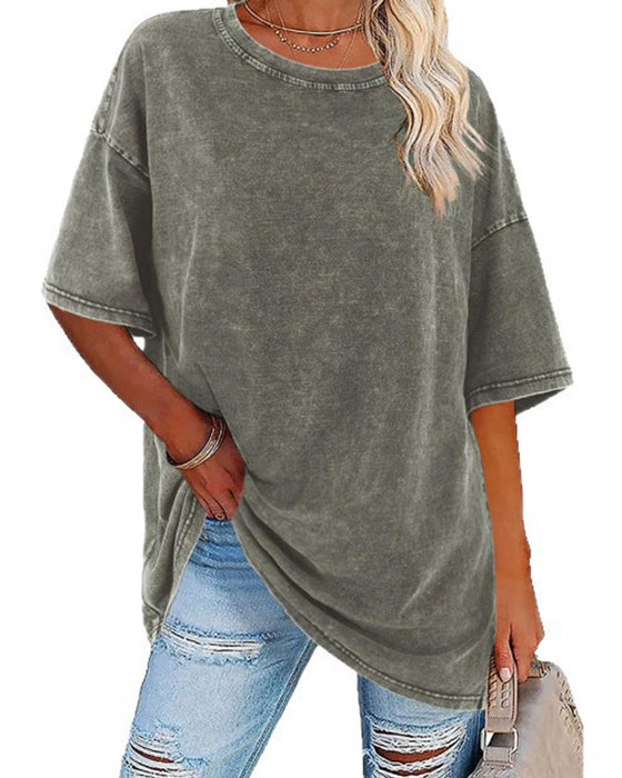 T-Tröja Loose Fit Casual Kortärmad