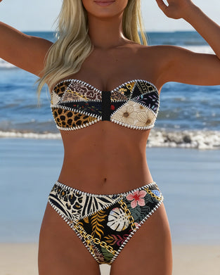 Bikini Färgblock Bralette