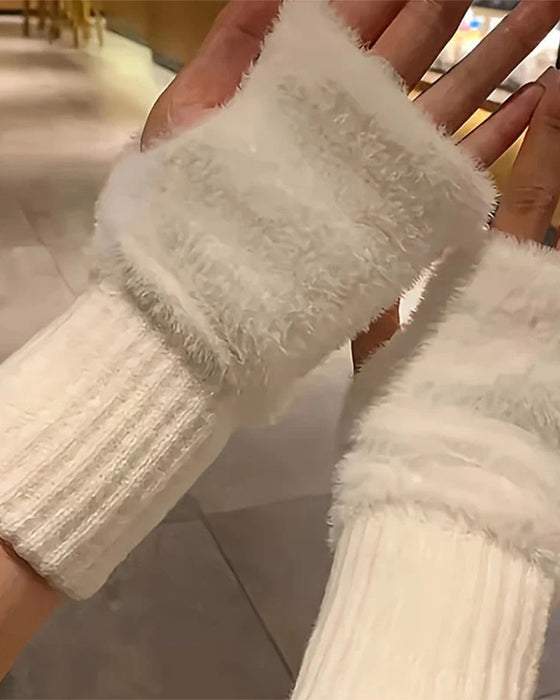 Handskar Enfärgad Modig Varm