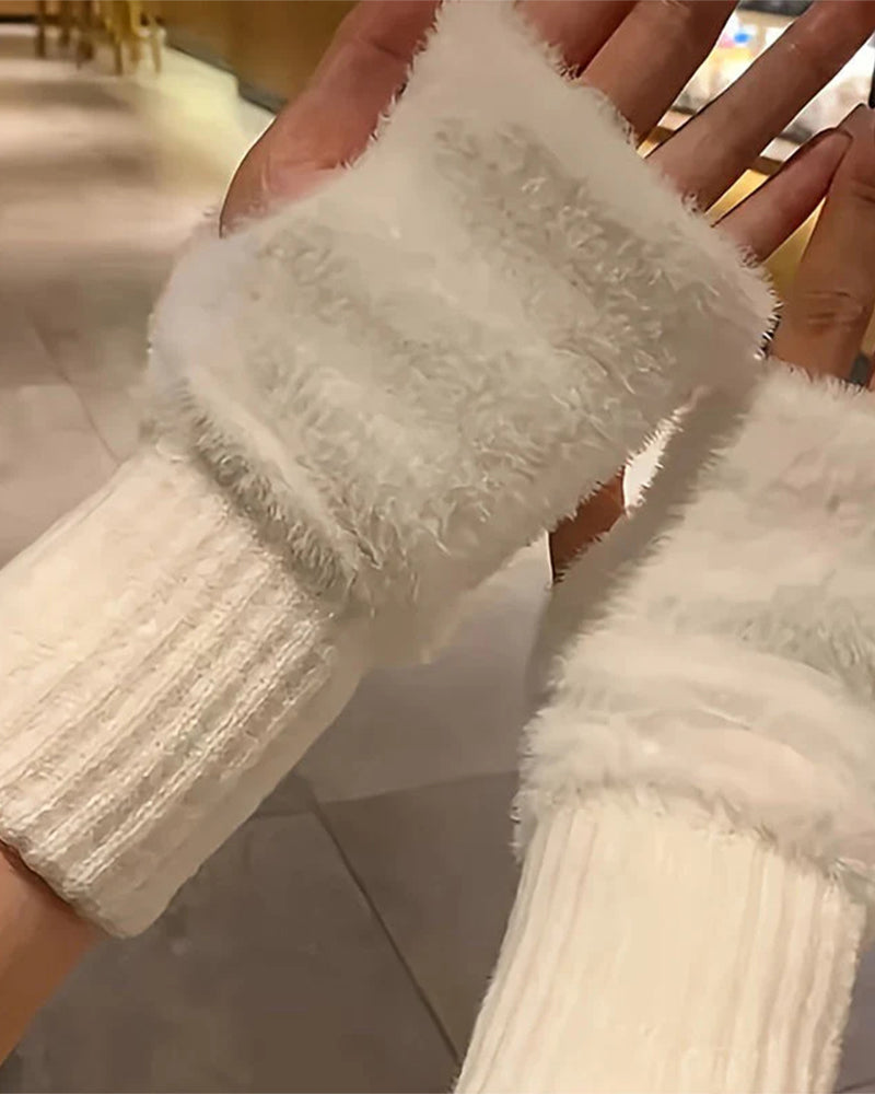 Handskar Enfärgad Modig Varm