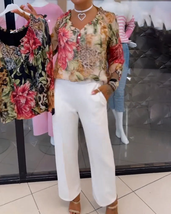 Byxor Casual Rak Bootcut