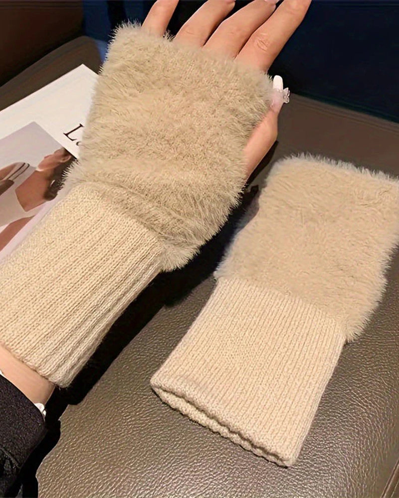 Handskar Enfärgad Modig Varm