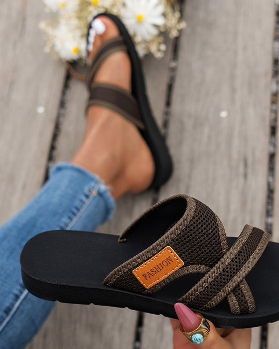 Sandaler Minimalistisk Mesh Slip-On Mode Toffel