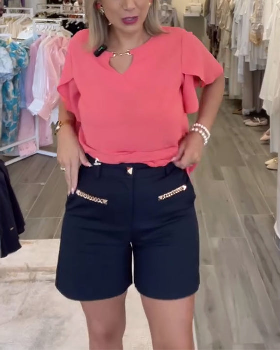 Shorts Kedjedekor Ledig