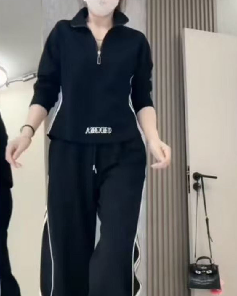 Tvådelade Set Avslappnad Sport Figursmickrande