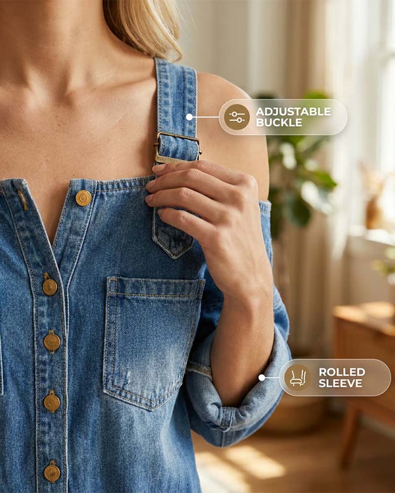 Jumpsuit Spagettiband Kall Axel Vida Ben Denim