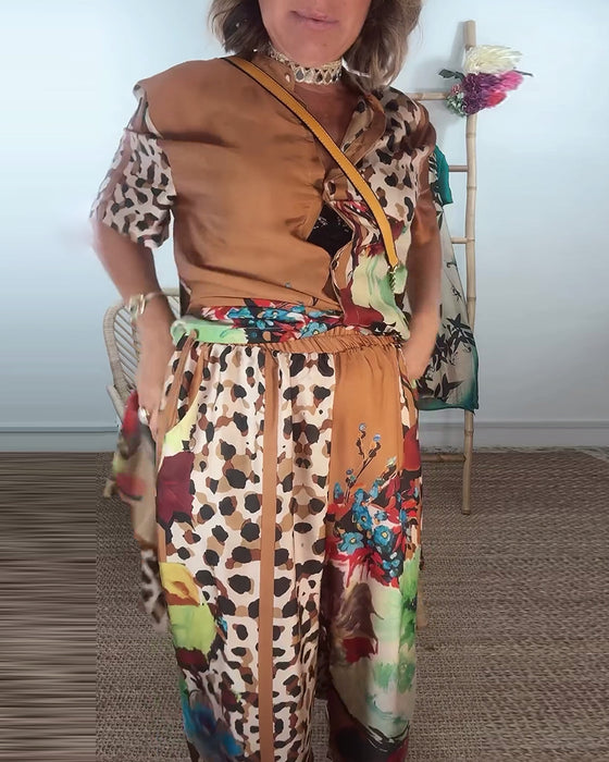 Tvådelad set med kontrasterande retromode