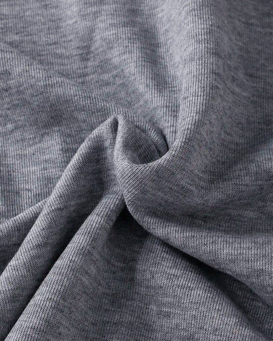 Hoodie Solid Casual Kort Ärm