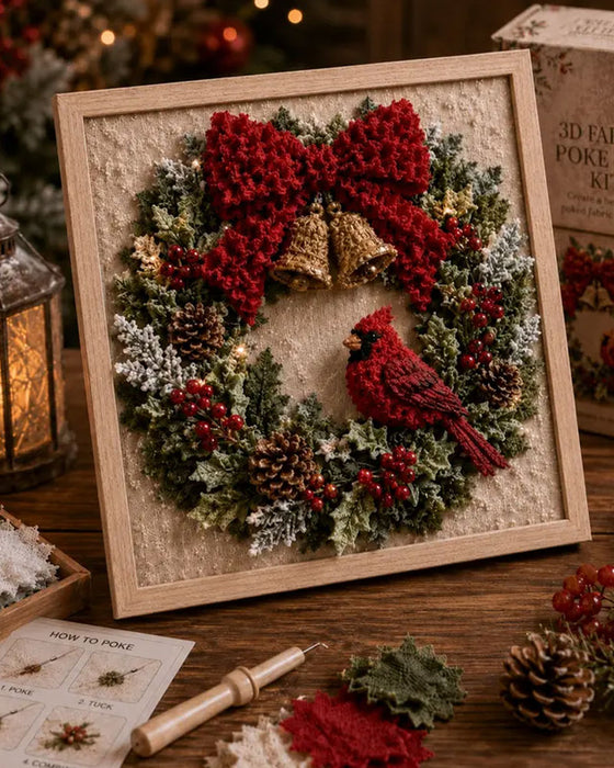 Jul Nålfiltning Tyg DIY Kit