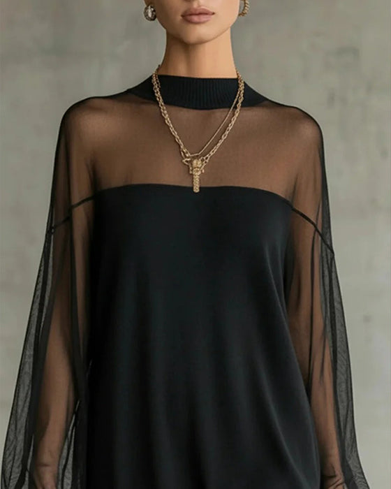 Klänning Lyktärm Enfärgad Lapptäcks