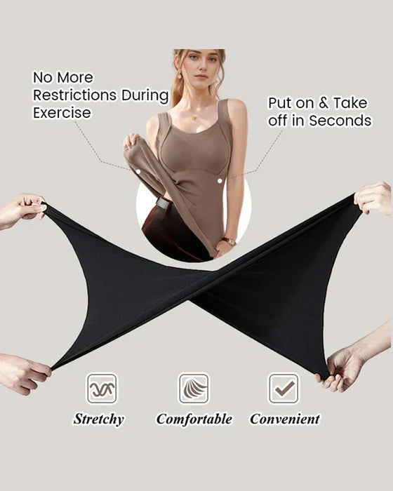 Bra Kvinnors Termiska Tank Toppar Med Inbyggd