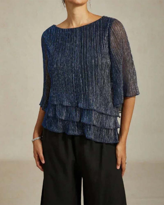 Stilfull T-Shirt Med Rund Hals