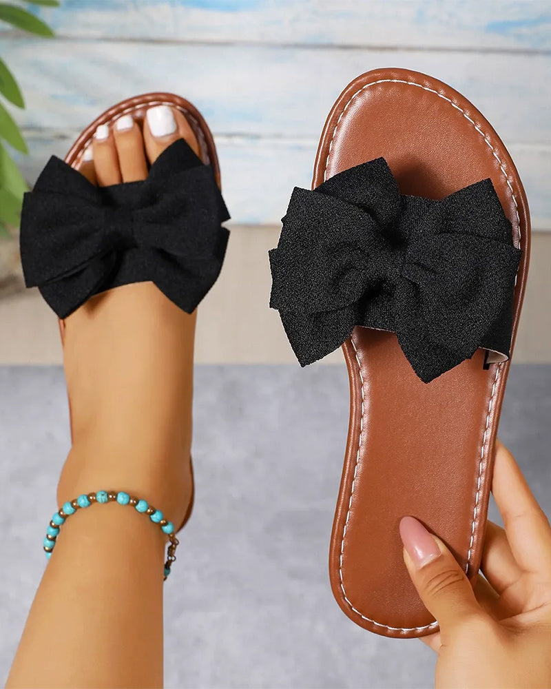 Sandaler Kvinnors Rosettdesign Halksandaler