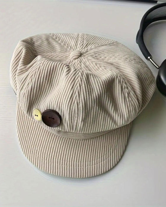 Unisex Vintage Åttkantig Baskerhatt