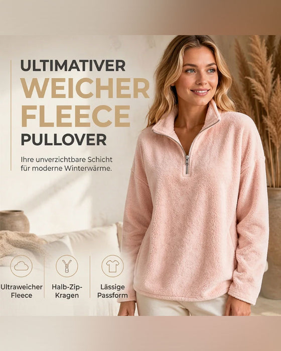 Sweatshirt Dragkedja Liten Ståndkrage Pullover