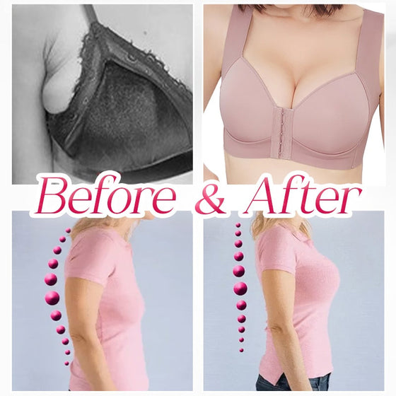 Sömlös frontstängning Trådfri Push Up BH