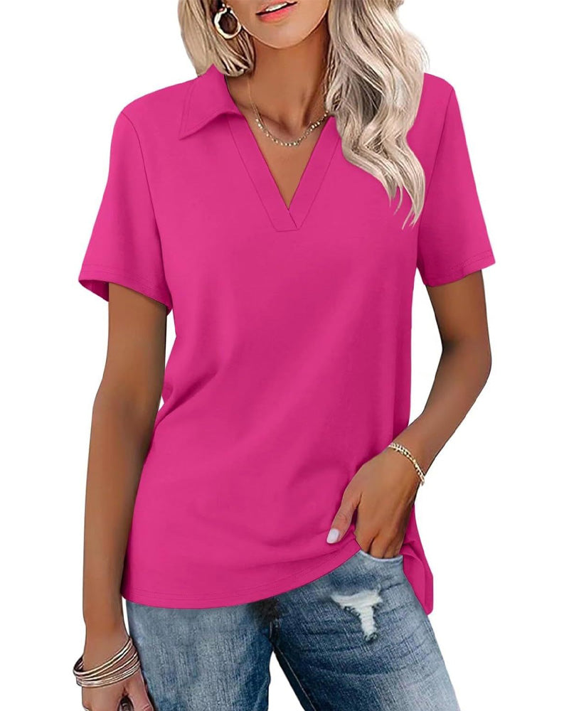 T-Shirt Kort Ärm V-Hals Polo