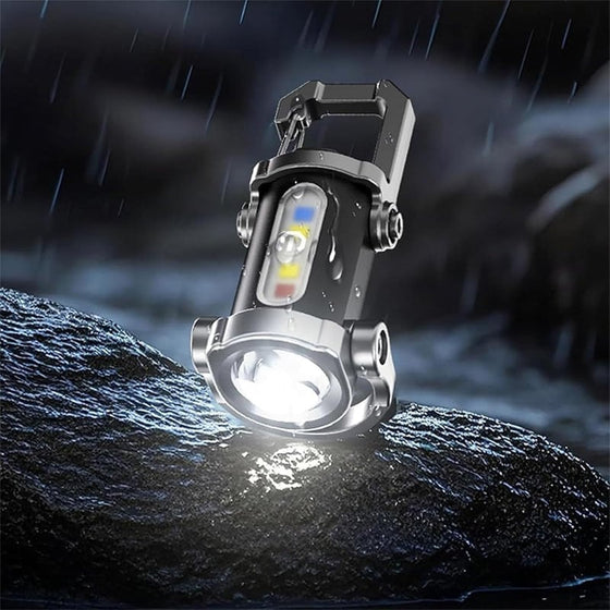 Uppladdningsbar Mini Ficklampa Nyckelring