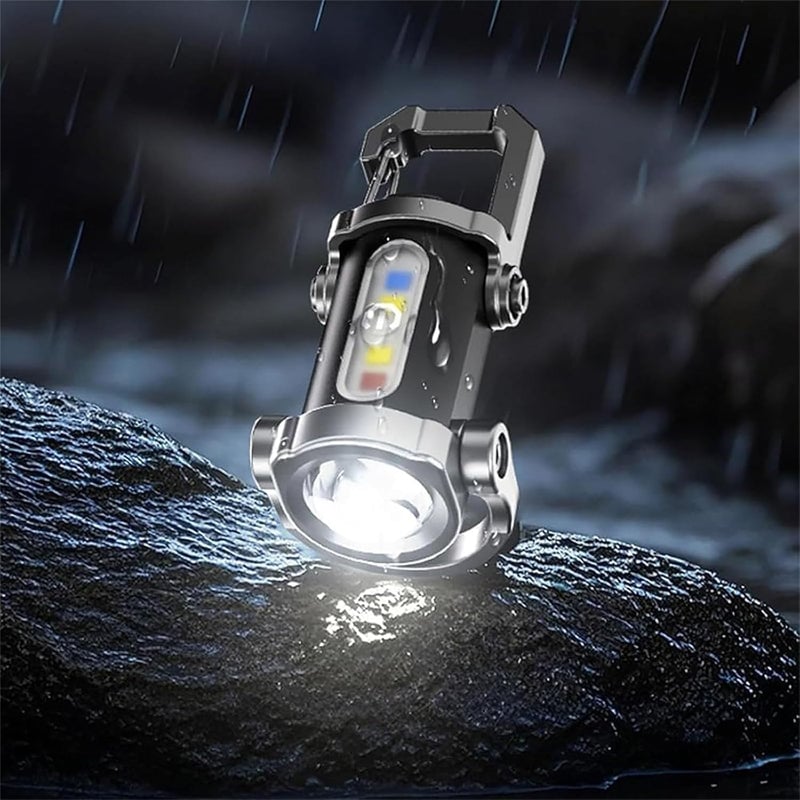 Uppladdningsbar Mini Ficklampa Nyckelring