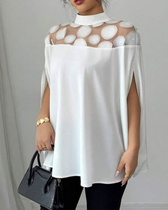Blus Off-shoulder Fladdermusärm Elegant