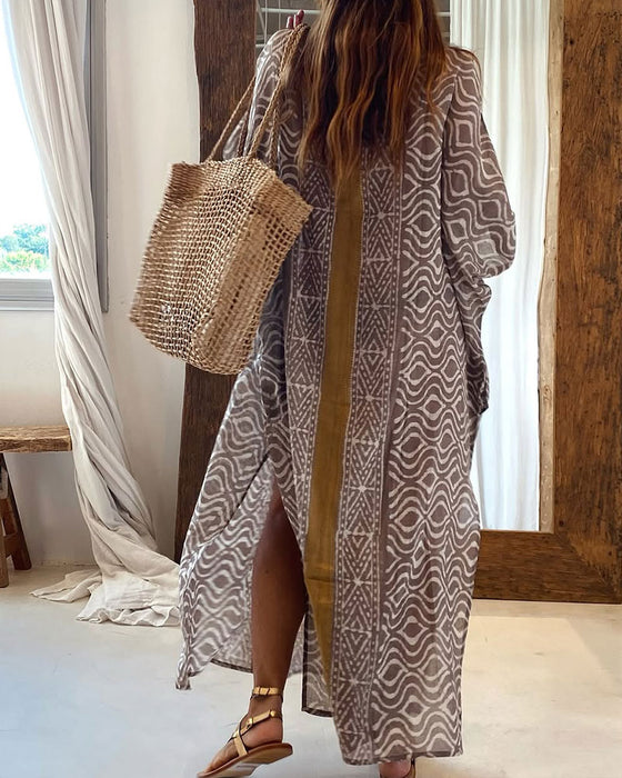 Lös Och Vintage Kjol I Semesterstil