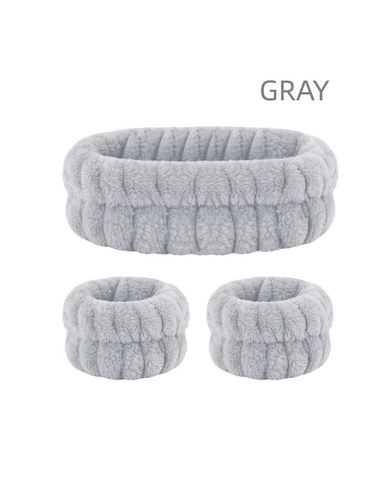 Trepack Pannband För Ansiktstvätt