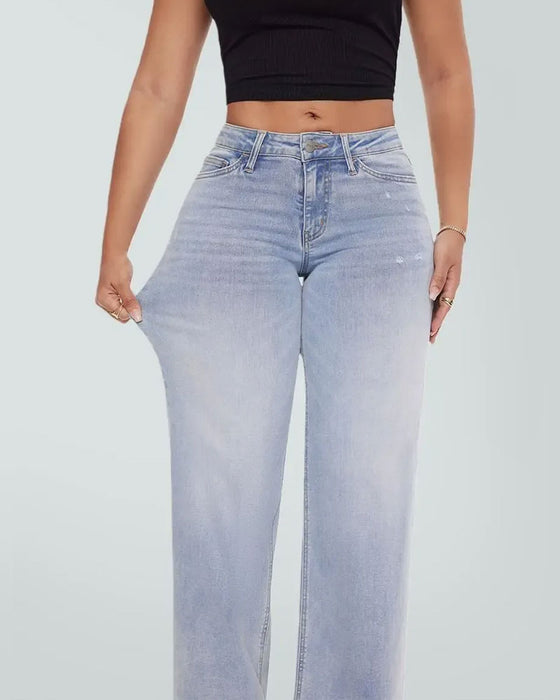 Jeans Hög Midja Vida Ben