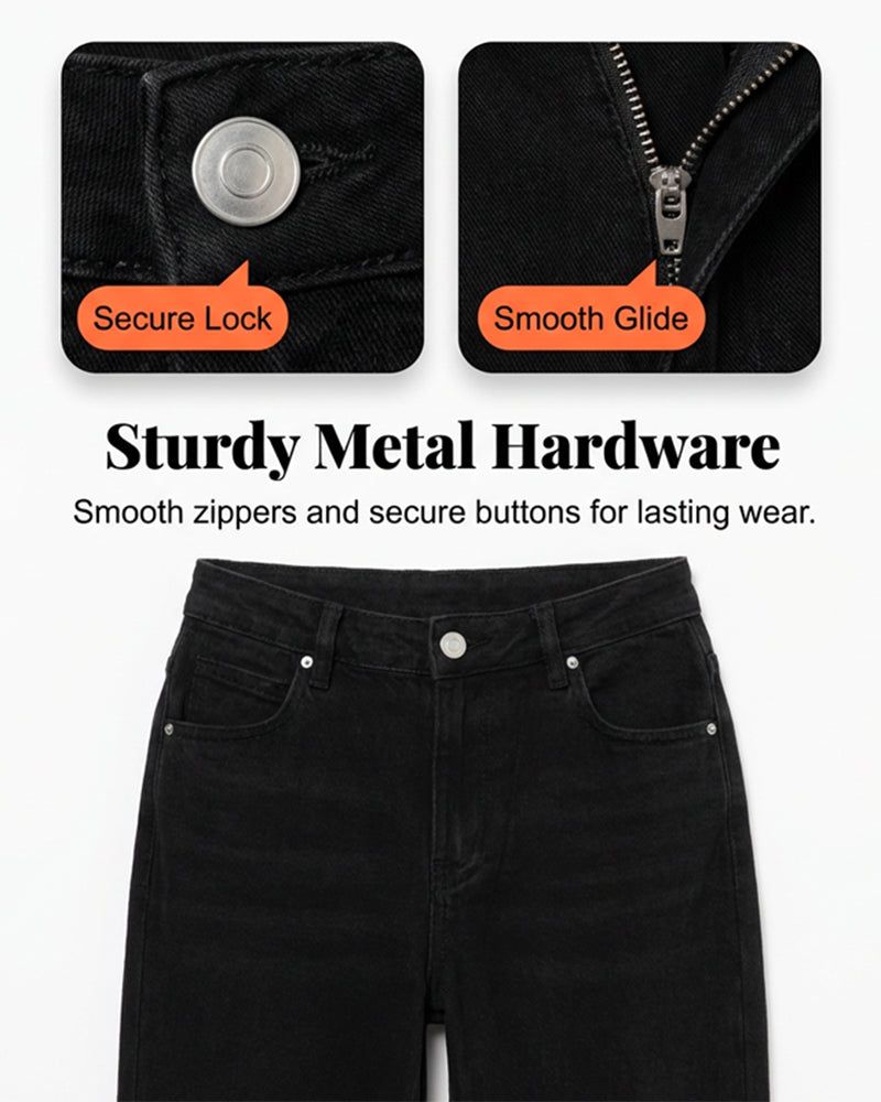 Jeans Löst Rakt Ben