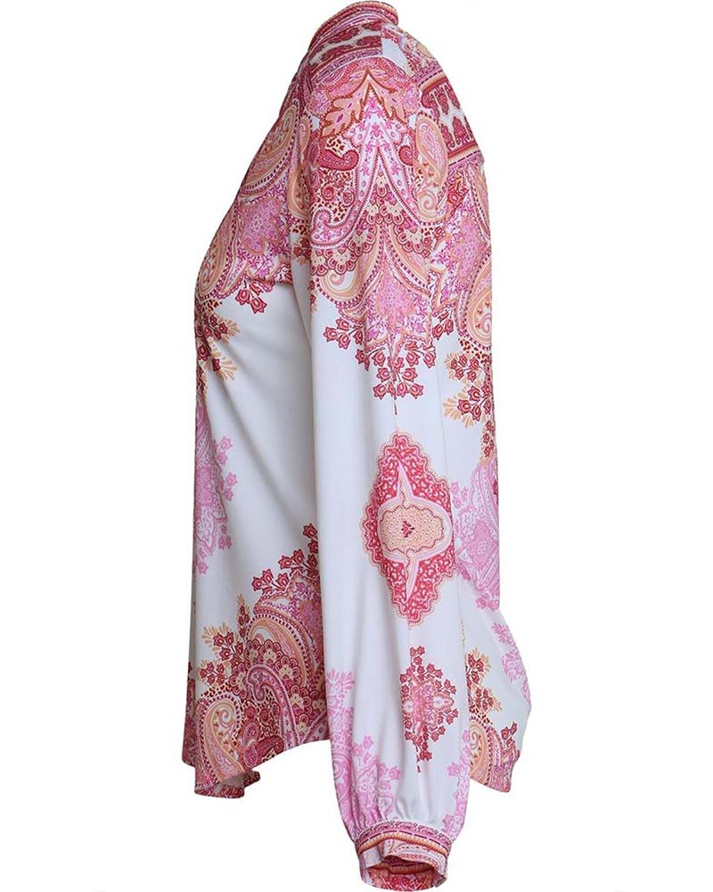 Topp V-Ringad Bohemisk Lös