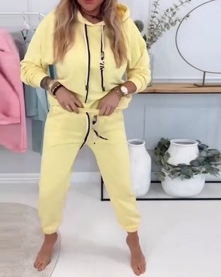 Tvådelad Kostym Street Style Tröja Sport