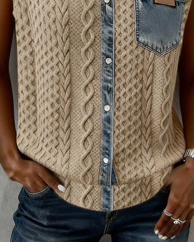 Linne Patchwork Denim Mode