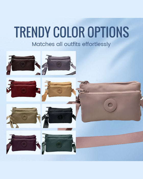 🔥Mest Populära Artiklar Bland Kvinnor🔥Mode-Axelremsväska Med Blixtlås👝