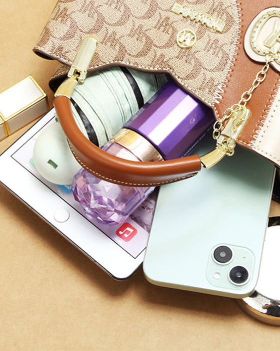 Handväska Retro Stiligt Tryckt