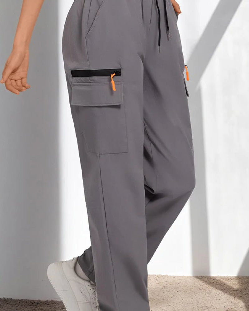 Pants Dragsko Löst Casual Cargo