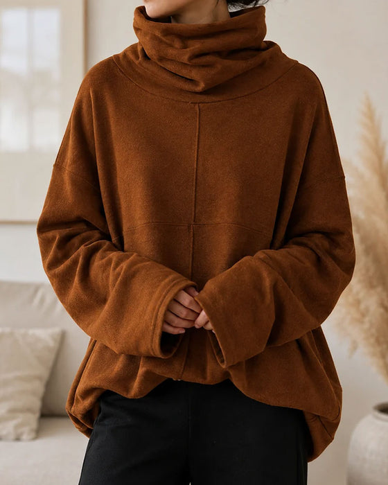 Sweatshirt Polokrage Lång Ärm Casual
