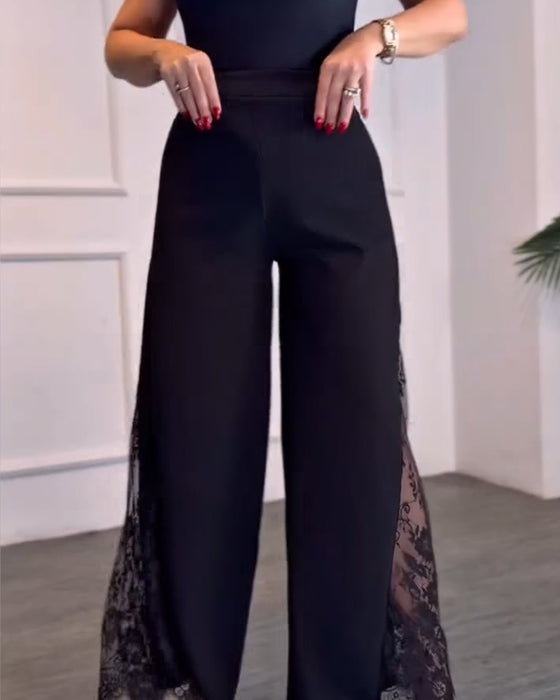 Byxor Spets Lapptäck Brett Ben