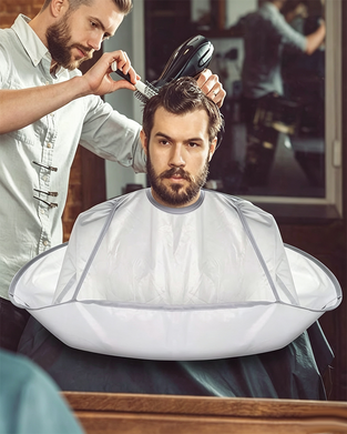 ✂🧹 Hårklippningskappa Med Uppfångare