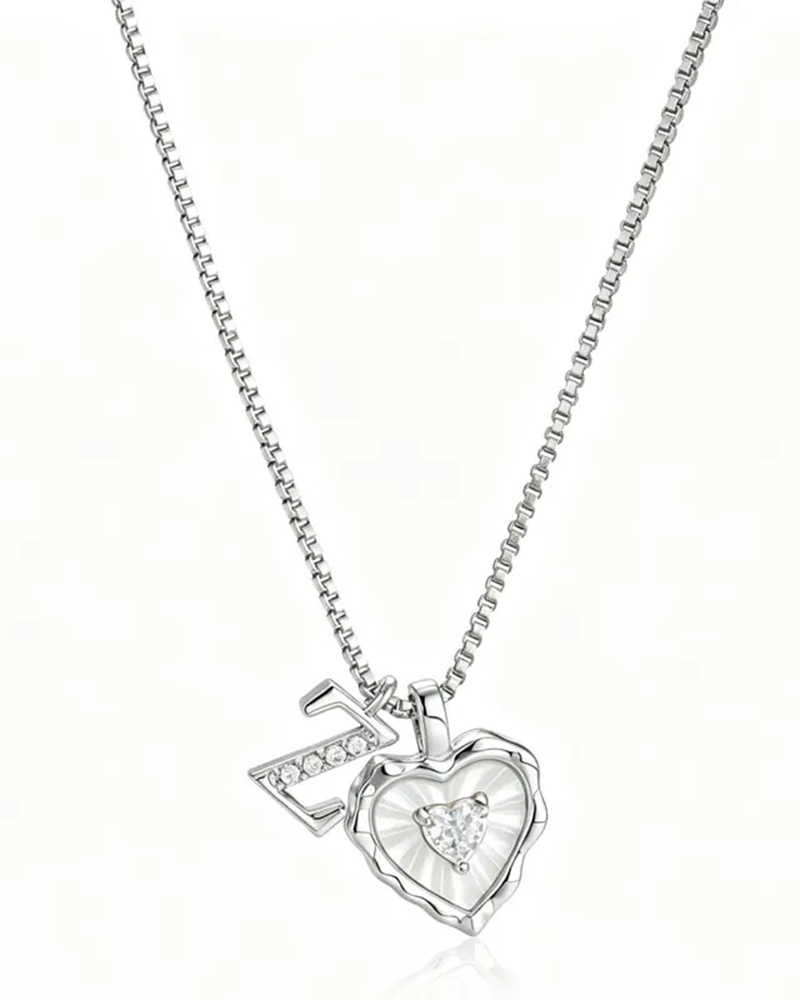 A–Z Mikropave Bokstavspendel Halsband