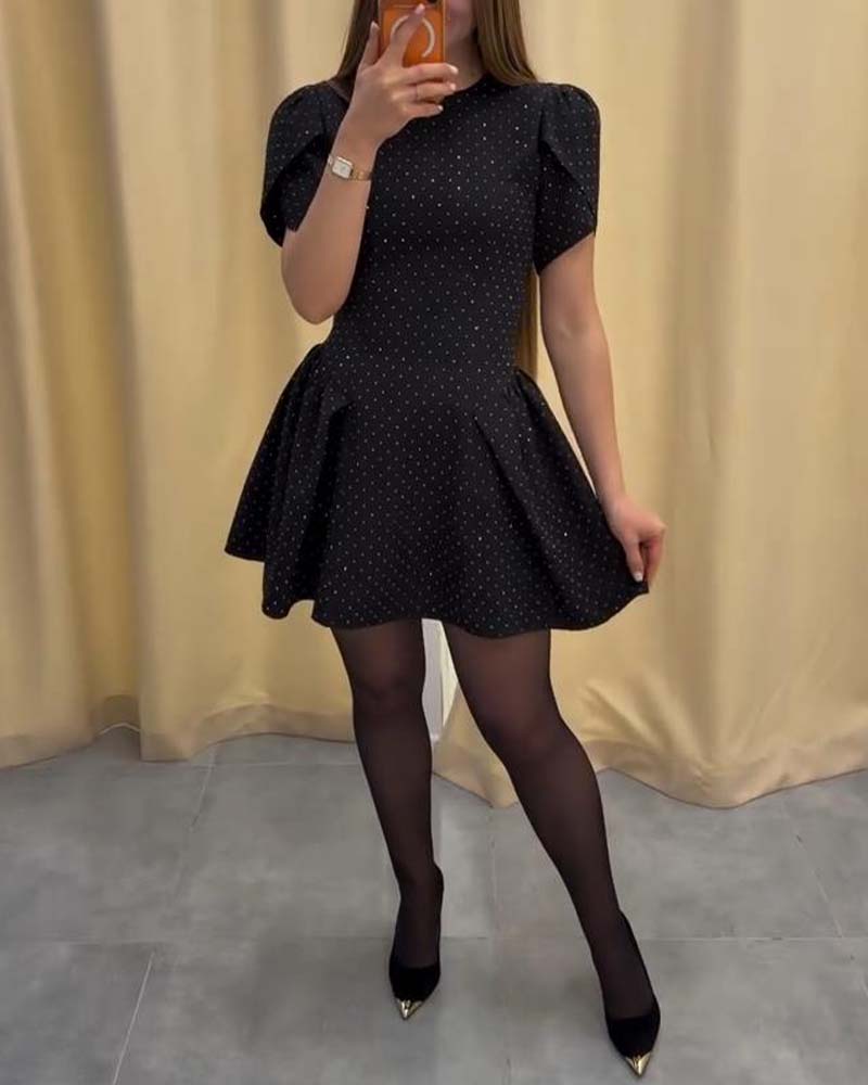 Klänning Midjesydd A-sa Kortärmad