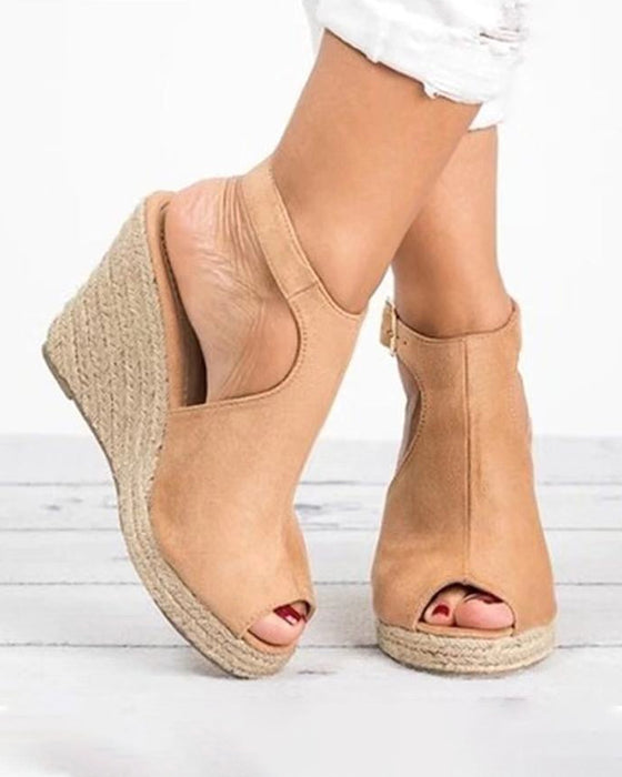 Högklackade Sandaler Med Öppen Tå